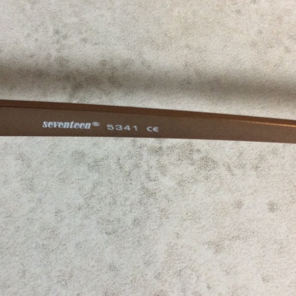 NWT Seventeen copper retro metal eyeglasses new old stock - Picture 11 of 16